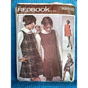 Redbook Sewing pattern RB500 dress blouse high neck jumper 1970s size 14